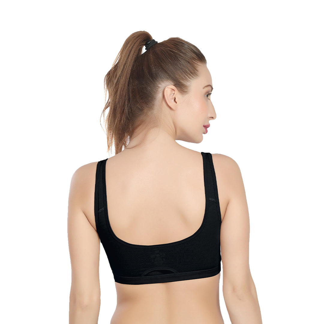 AM021 Padded Sports Bra | Medium Support Active Bra
