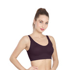 AM021 Padded Sports Bra | Medium Support Active Bra