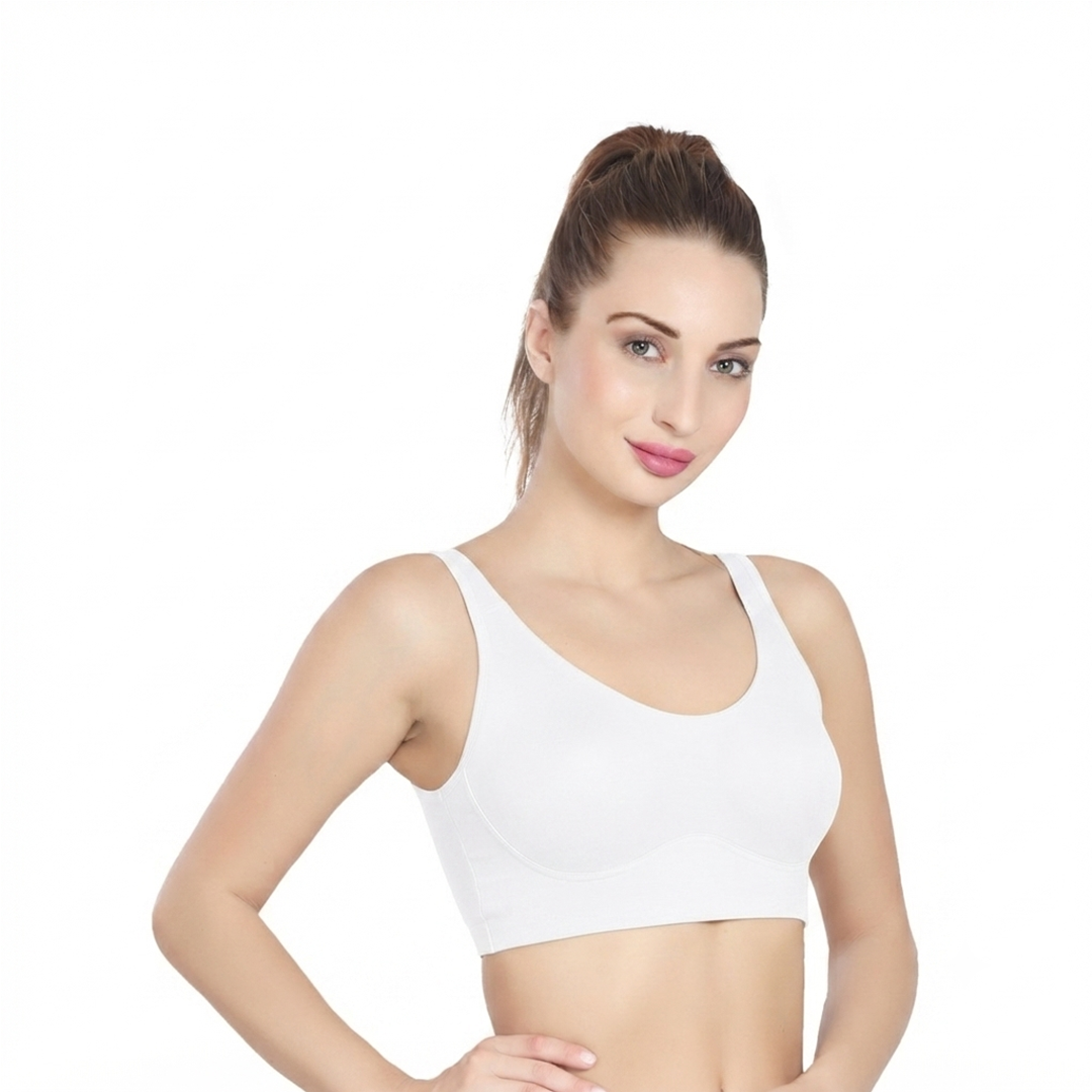 AM021 Padded Sports Bra | Medium Support Active Bra