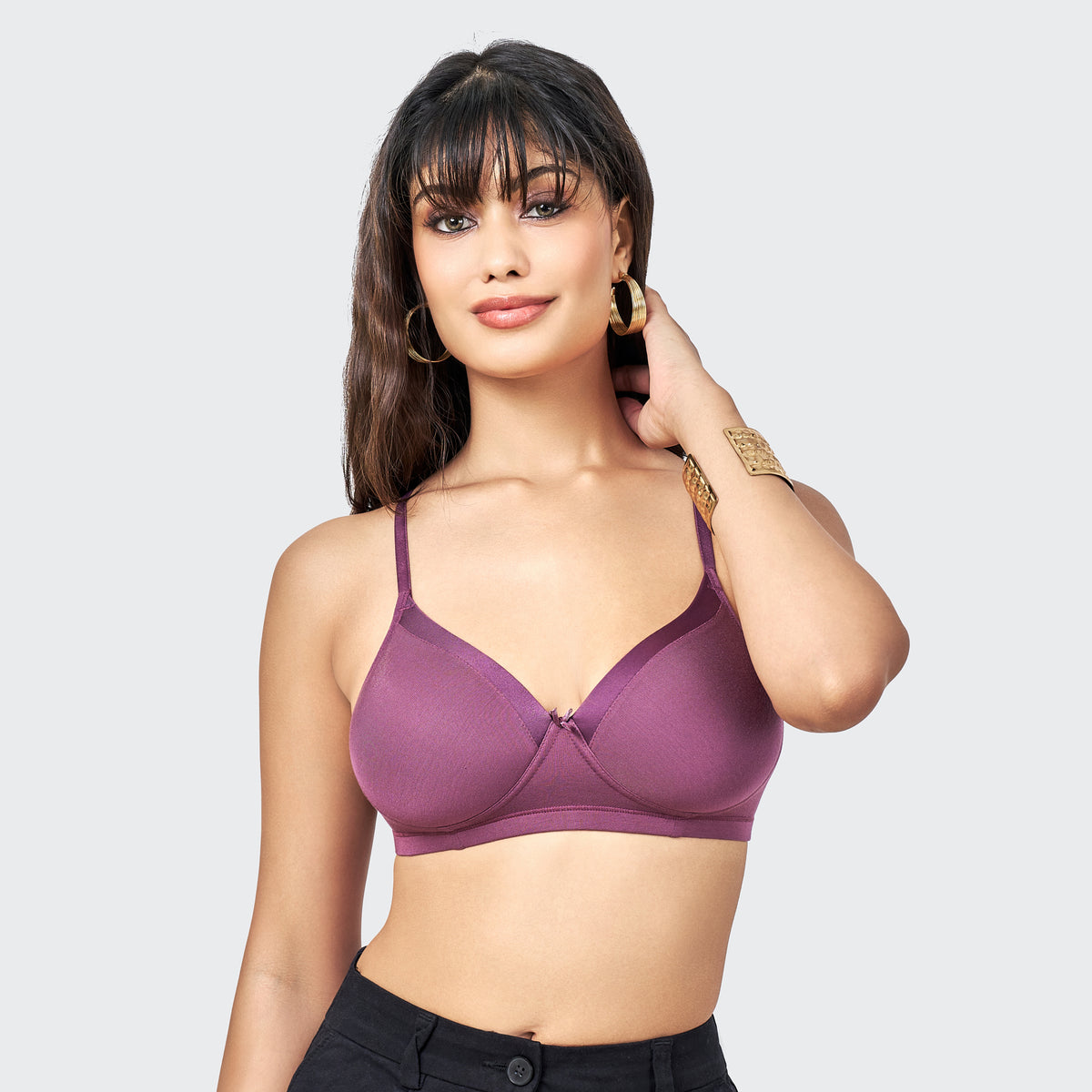 AM022 Modal Padded T-Shirt Bra | Seamless Everyday Bra